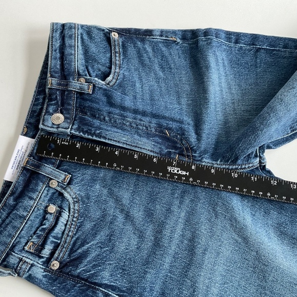 H&M Women’s Vintage Mom Jeans Sz 0 Blue Loose Fit High Waist Ankle Denim Classic - Picture 5 of 11